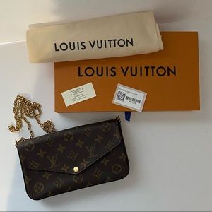 Louis Vuitton Monogram Felicie Crossbody Wallet Purse